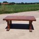 121 cm vintage solid wood rustic farmhouse coffee table