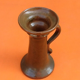 Glazed terracotta coil candle holder