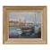 Painting "Thoniers at Dock", oil on panel, signed G. Boulard – Mid 20th century
