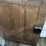 Old low buffet 2 doors in natural wood