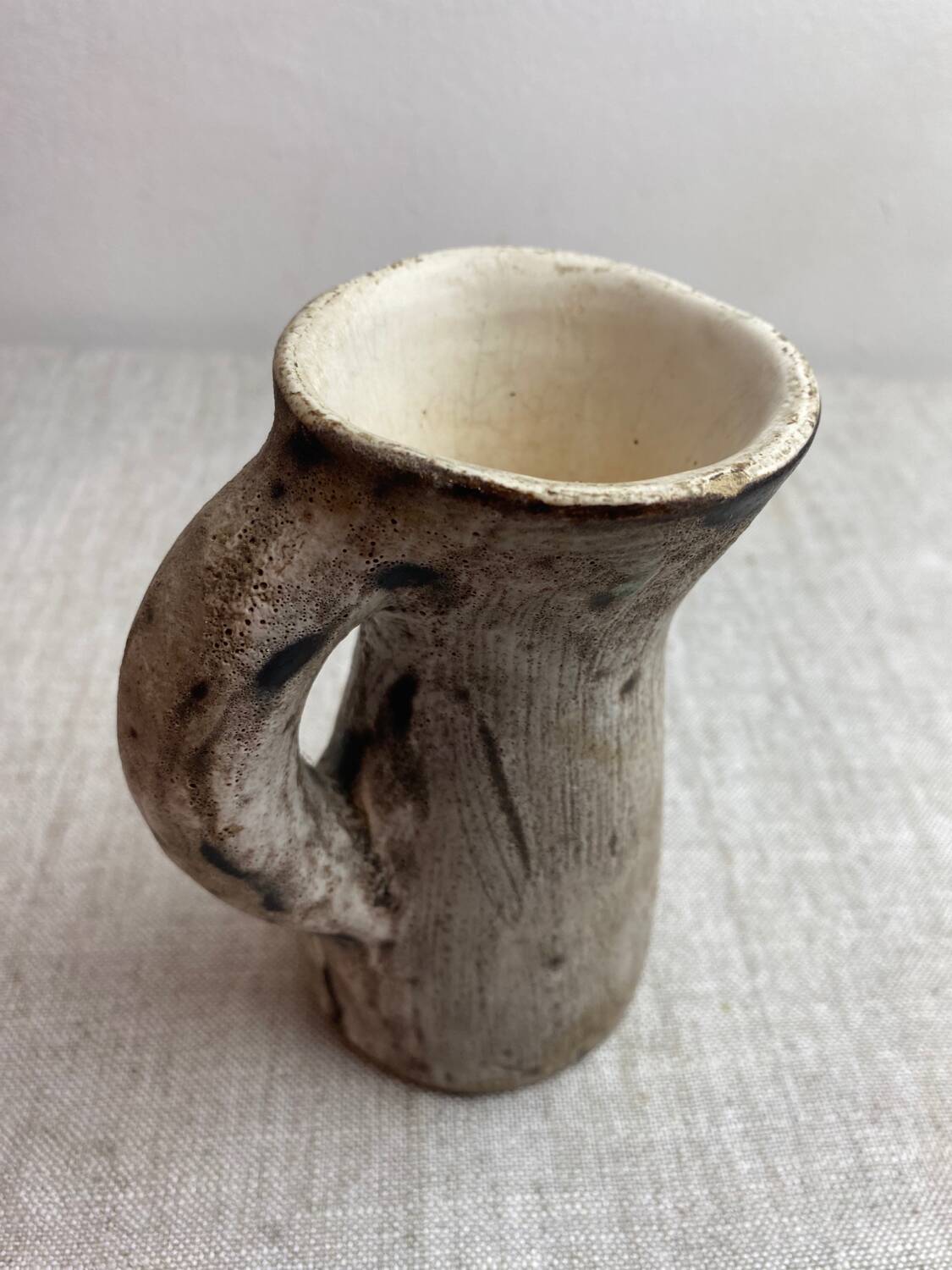 La Roue Vallauris ceramic mug and pitcher