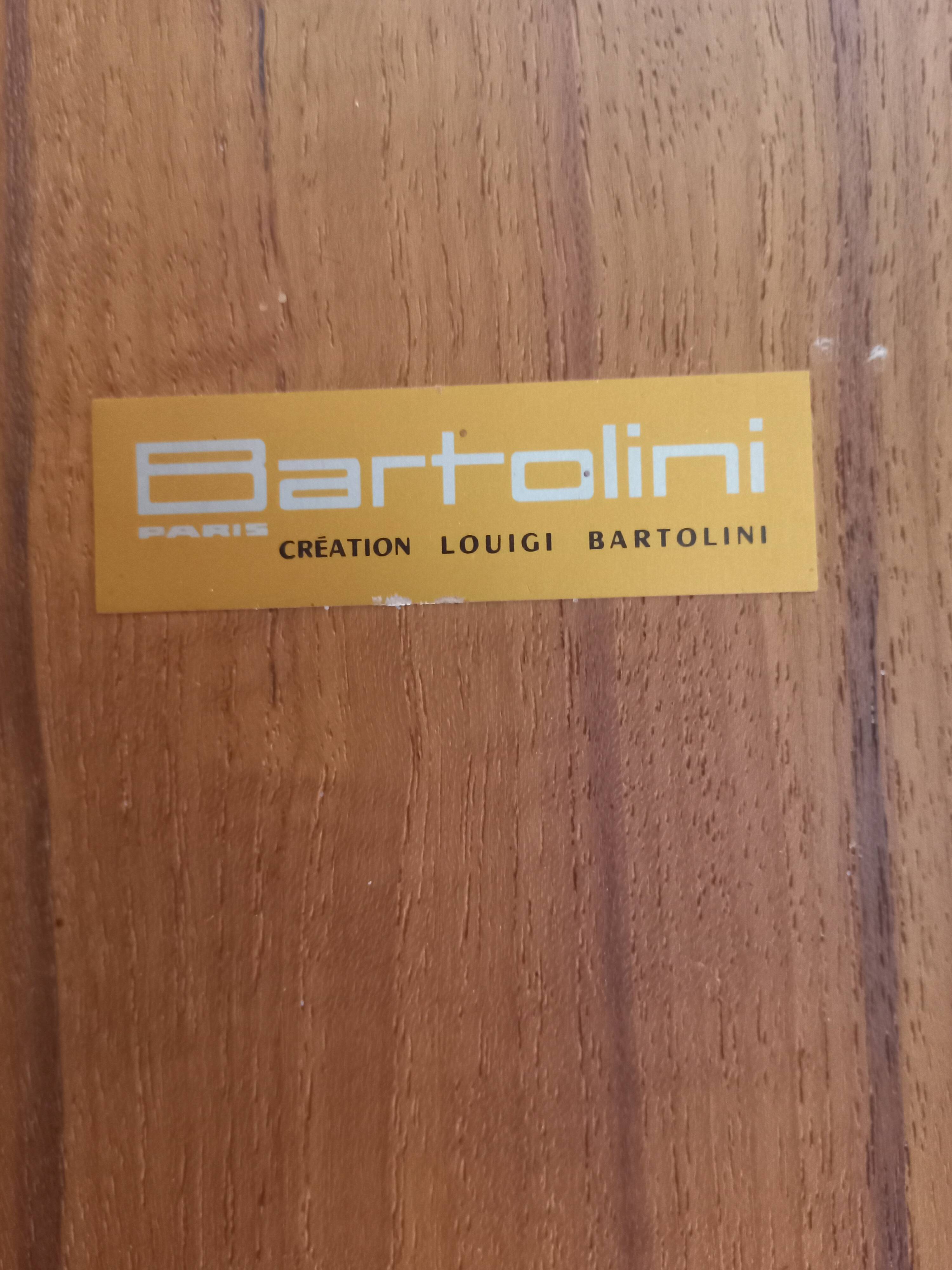Living Teak solid vintage design Luigi Bartolini