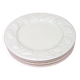 4 flat plates Fruit decoration (apples, pears, grapes...)