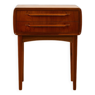 Table de nuit en teck par Johannes Andersen pour CFC Silkeborg