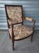 Authentic antique Louis XVI style armchair in good condition.