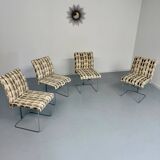 Set of 4 old Saporiti Italia chairs from the 1970s, Ernes design