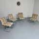 Set of 4 old Saporiti Italia chairs from the 1970s, Ernes design
