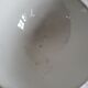 Old bowl in earthenware DIGOIN SARREGUEMINES with faceted burgundy.