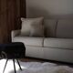 Coussin bouclette blanc cassé