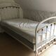 Wrought iron and copper bed, 1900
