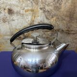 Round chrome kettle