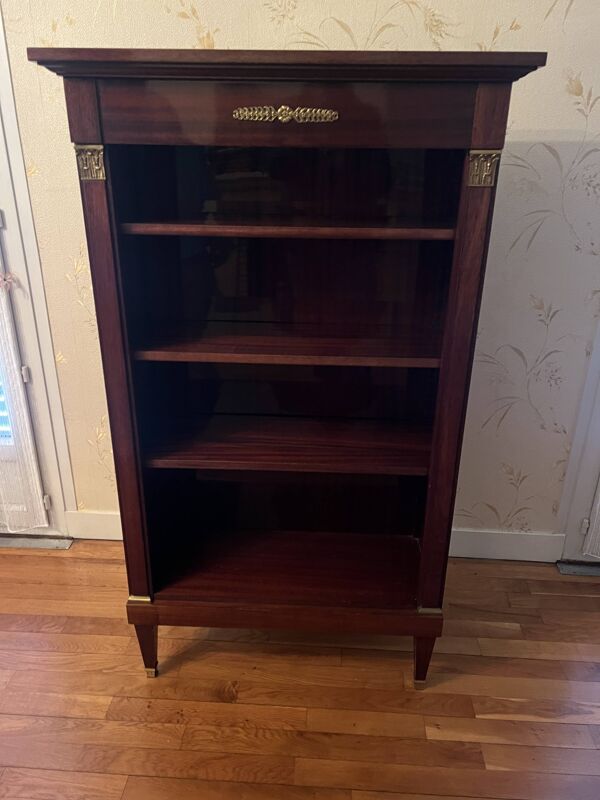 Bibus de Style Directoire en acajou , décor de bronzes dorés