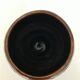 Vase chalice with covered black lava effect signed by Louis Giraud, in Vallauris, circa 1960.