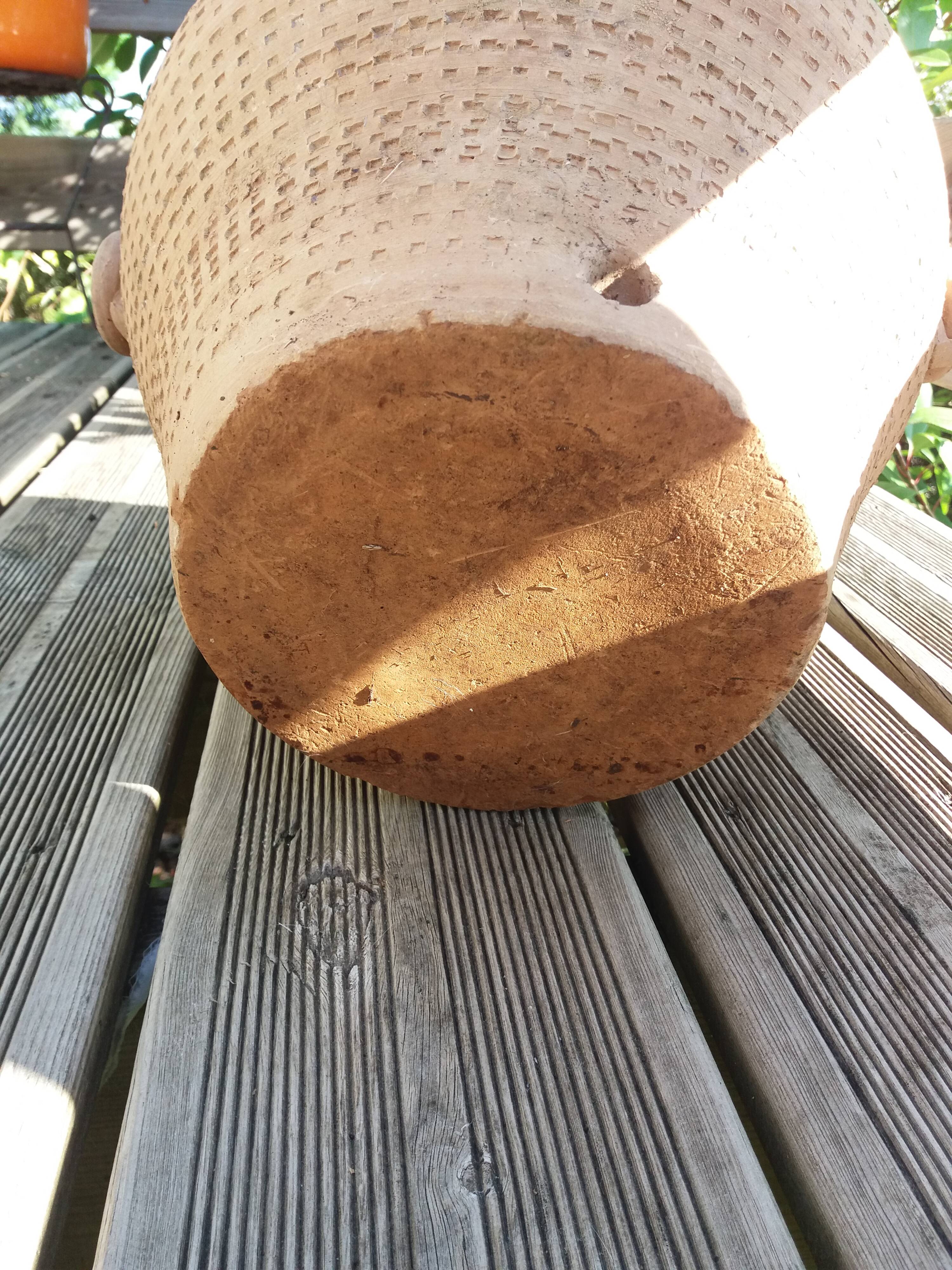 Pot en terre cuite jardinière poterie artisanale