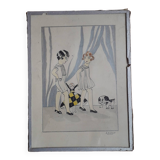 Illustration from the 1930s by Dudret