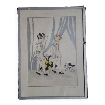Illustration from the 1930s by Dudret