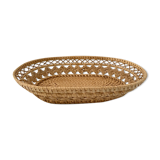 Braided rattan basket