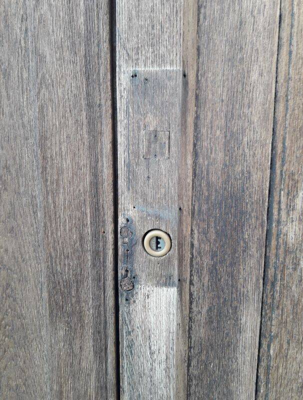 Double entrance door 227x142.2cm oak multi-point lock and frame