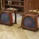 Brutalist pair of armchairs attributed to Audoux Minet, 1950s.