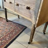 Old stripped trade furniture Console Counter Commode