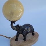 Old art deco elephant night light bedside lamp