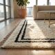 Handmade Moroccan rug in natural wool 200cm x 300cm