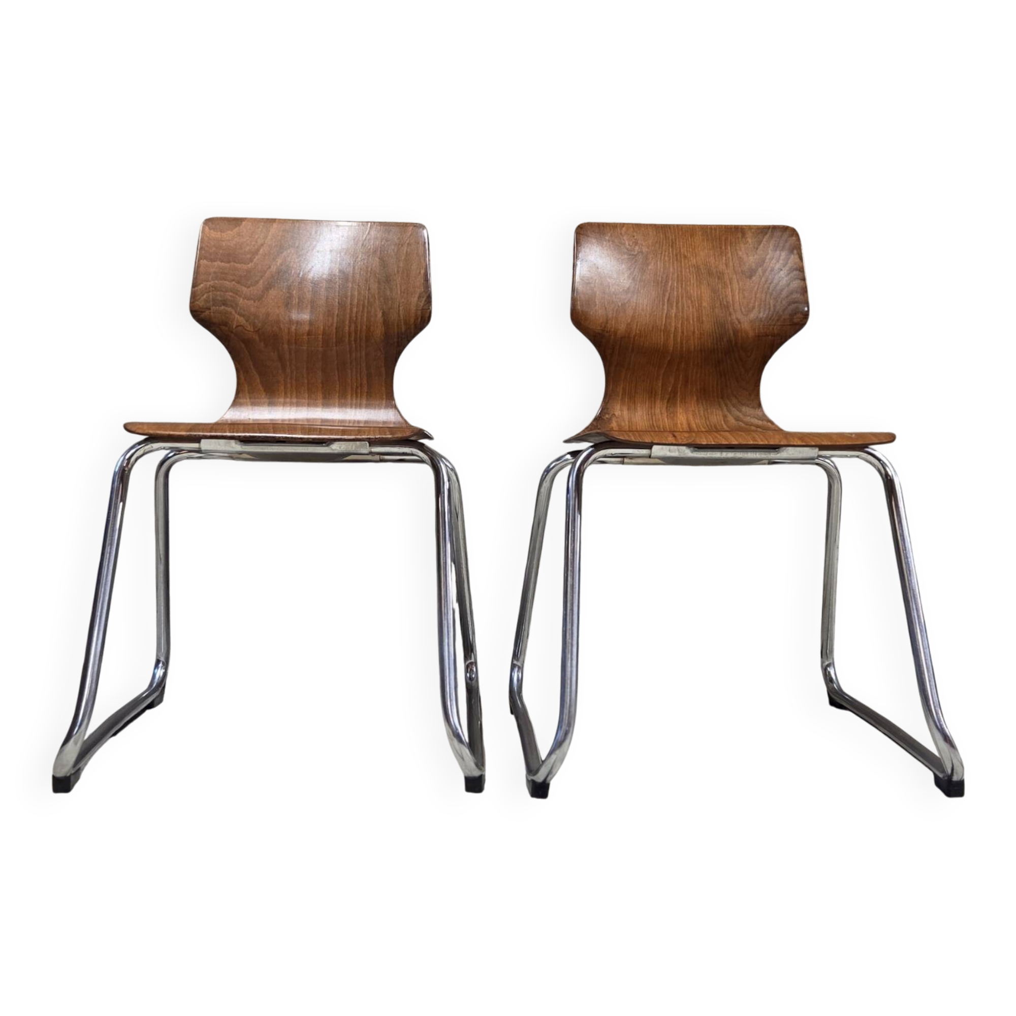 Pair of children's chairs Flötotto 1970s