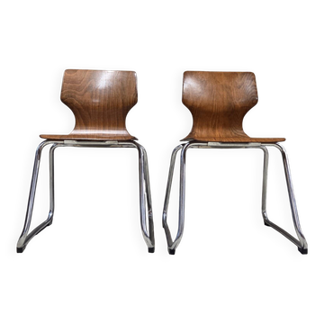 Pair of children's chairs Flötotto 1970s