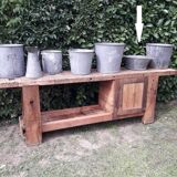 Washing basin diam41cm in zinc garden