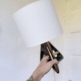 Paire de lampes céramiques forme libre triangle