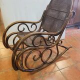 Rocking chair bambou