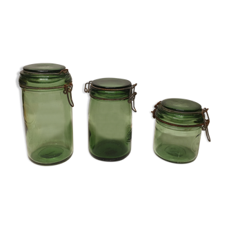 Lot of 3 old jars