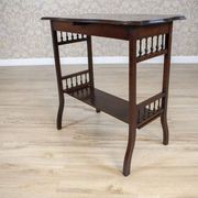 Table d'appoint en palissandre des années 20, en shellac, années 1950.