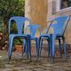 4 industrial chairs from the 50s, Multipl's brand, by Joseph Mathieu