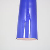 1960s Blue glass hanging lamp by Vistosi, Italy