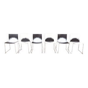 6 chaises design ''explosion'',