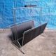 Wear magazines chrome steel file and vintage leather faux