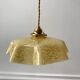Yellow Clichy glass pendant lamp 20s