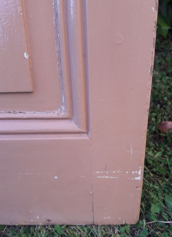 Communication door 199x82,8cm old molded