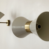 Paire d'appliques diabolo blanc