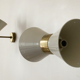Paire d'appliques diabolo blanc