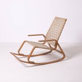 Bentwood rocking chair by Ludvik Volak, Holesov, Czechoslovakia, 1960s
