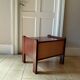 Oak bedside table with one drawer