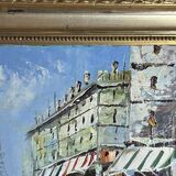 School of Paris, 20th century - Oil on cardboard - The Grands Boulevards