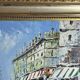 Ecole de Paris XXème - Huile sur carton - Les grands boulevards