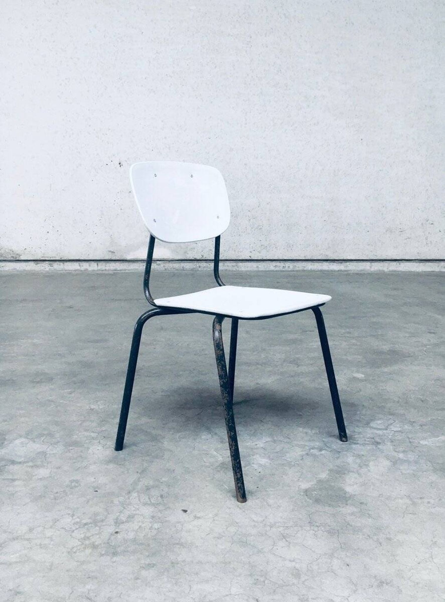 Industrial Dutch Stacking Chairs, 1960s, Set of 10