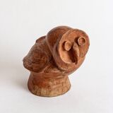 Terracotta owl, anonymous work, circa 1960s