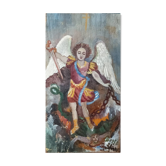 Huile sur bois "Ange Gabriel" années 30