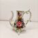 Antique Italian Bassano Vase Pitcher Carafe - Flower Pattern
