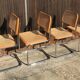 Série de 4 chaises Cesca B32 par Marcel Breuer